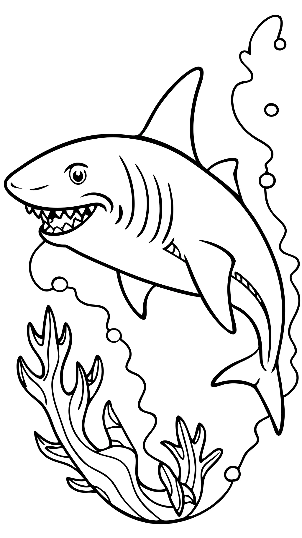 Megaladon para colorear